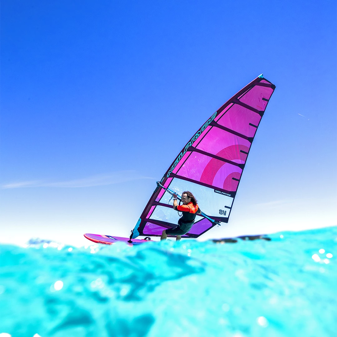 v8 pink plachta neilpryde freerace slalom